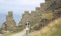 Tintagel Castle, het befaamde kasteel waar Artur geboren is